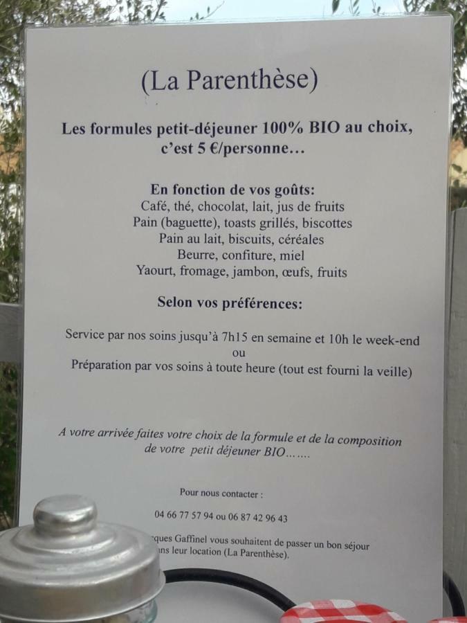 La Parenthese Apartamento Sommières Exterior foto